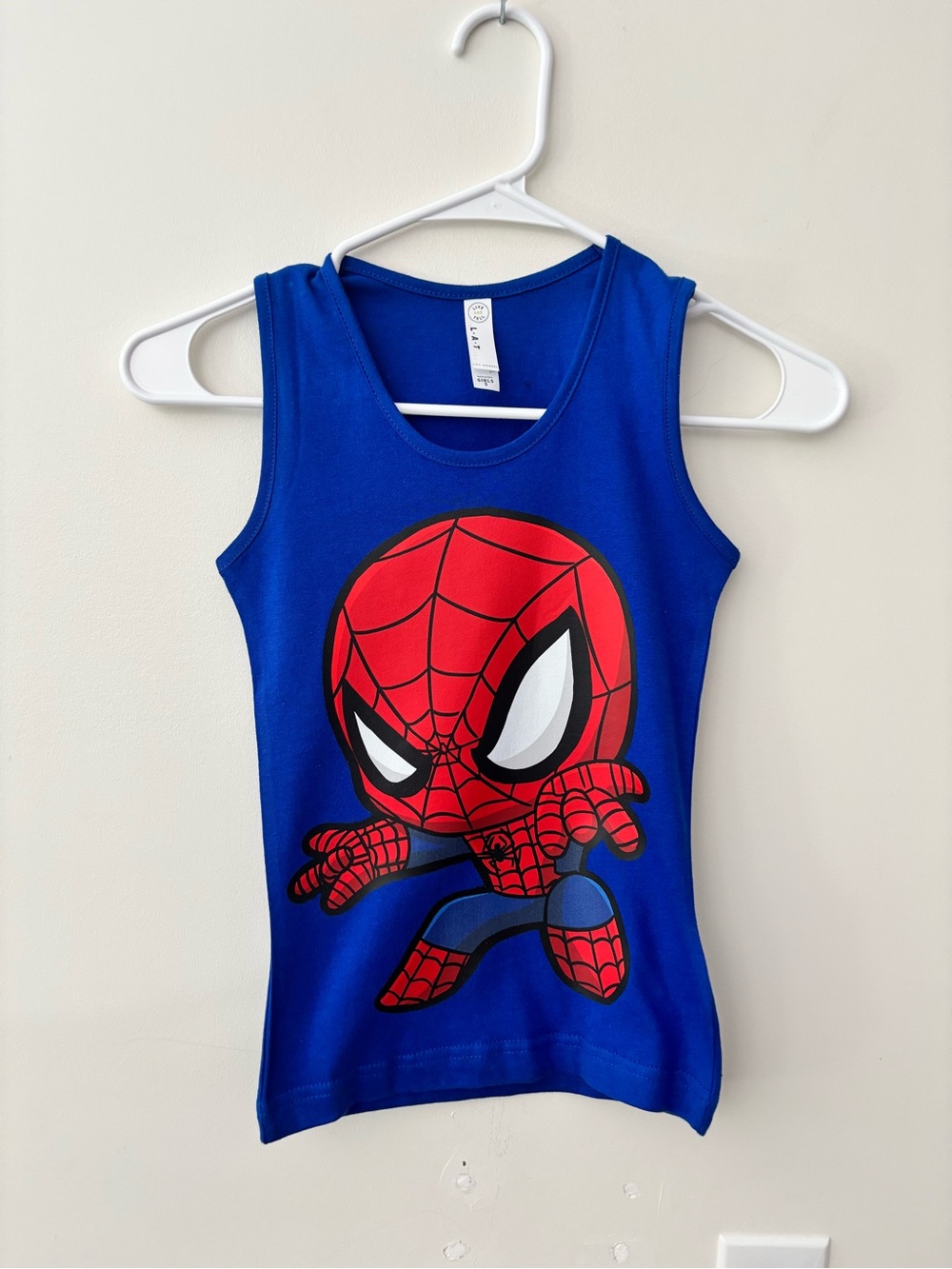 Kids Blue Spider Graphic Tank Top